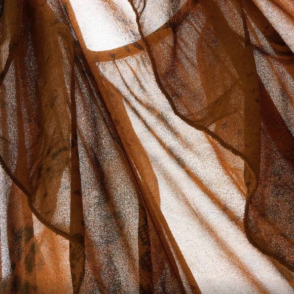 Elegant Brown Leopard Print Ruffles Halter Maxi Dress - Picture 8 of 8